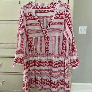 Tuckernuck Red Salma Dress, size Large